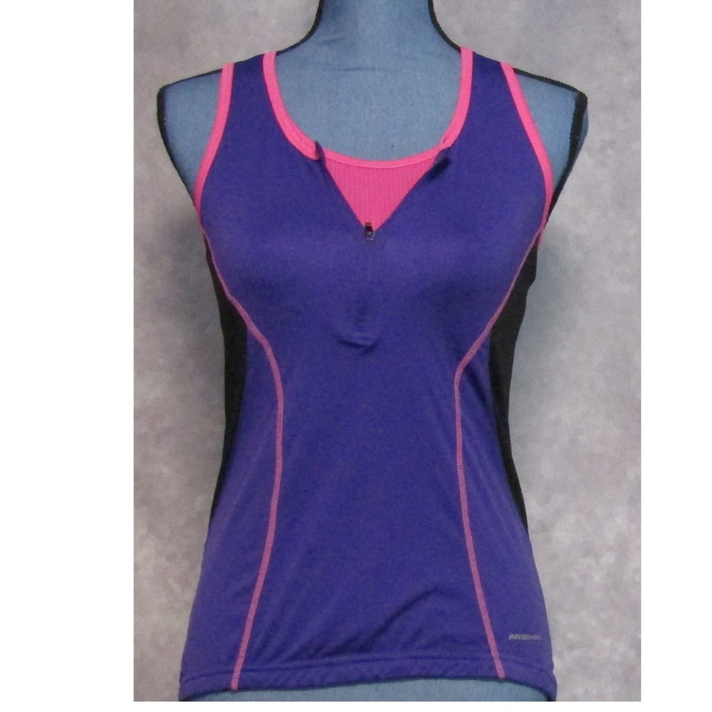 Nishiki Size M Puple & Pink Cycling Tank Top
